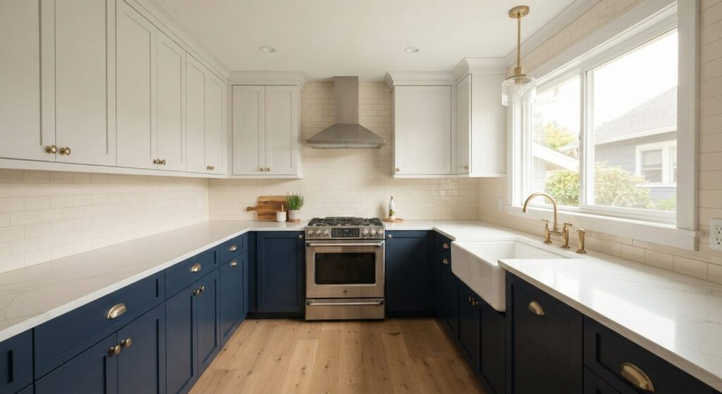 refinished-kitchen-cabinets-cambridge Refinished kitchen cabinets in a Cambridge home